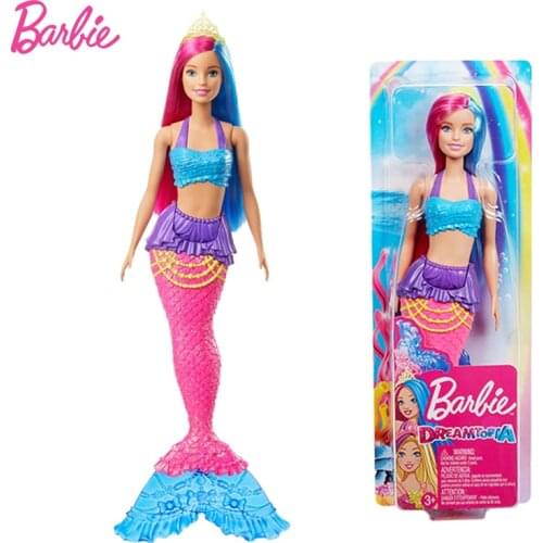Barbie Dreamtopia Mermaid Dolls Body Dress Fairy Clothes Princess Baby Barbie Doll Toys for Girls Juguete Butterfly Boneca Gifts