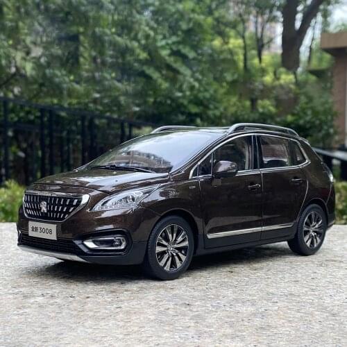 Diecast 1:18 Scale Dongfeng 2016 New 3008 SUV Off-road Vehicle Car Model Adult Collectible Ornaments Display Toys Gift