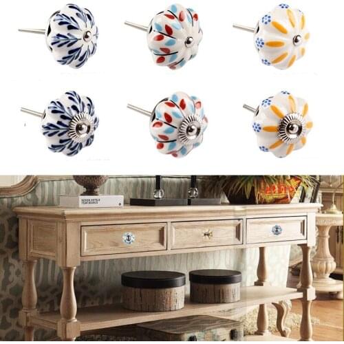 Furniture Handle Ceramic Drawer Cabinet Knobs and Handles Knobs Door Cupboard Kitchen Pull Handles Furniture Hardware 40mm