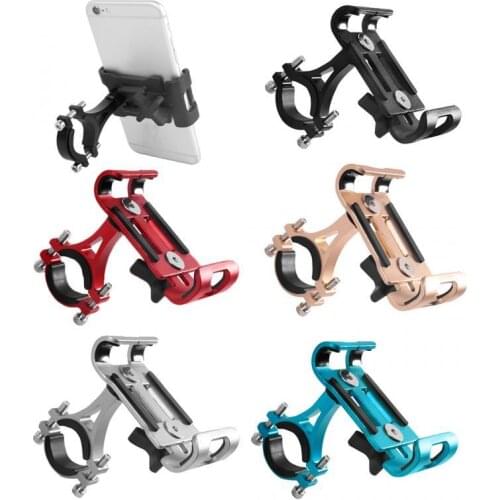 Metal Motorcycle Bike Mobile Phone Holder Aluminum Alloy Non-slip GPS Holder forElectric Motorcycle Suitable for all smartphones