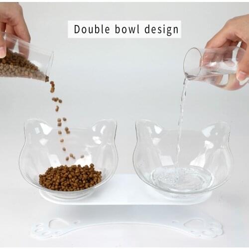 Legendog Pet Bowl Tilting Neck Protection Dog Food Bowl Cat Food Bowl With Food Scoop Pet Feeding Bowl Cat Bowl