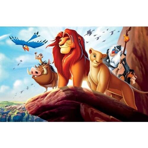 5D Disney Lion King Diamond Painting Cross Stitch Kits Diy Diamond Embroidery Mosaic Cartoon Room Decoration for Children