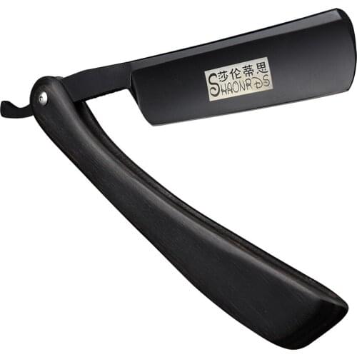 New Japan 440c Sharp Vintage Razor Blades Straight Edge Stainless Steel Sharp Barber Hairdresser Folding Shaving Knife barber