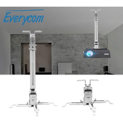 Everycom Adjustable Projector Accessories Ceiling Mount Loading 5KG Roof Wall Bracket For Hanger Hanging LCD DPL Projector