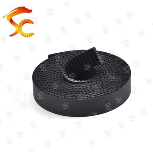 14Meters HTD 3M-15mm timing belt Width 15mm Polyurethane with steel Wire Color Black HTD3M Open Belt for Laser Engraving CNC