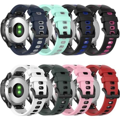26mm Silicone Sport Watchband For Garmin Enduro/TACTIX DELTA Quick Release Fit For Garmin Fenix 6X Pro/5X Puls/3 HR Wrist Strap