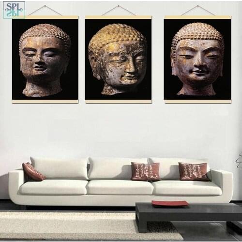 SPLSPL Minimalist Religion Decoration Wall A4 Art Picture Buddha Zen Canvas Print Poster Painting for Living Room Ornamentation