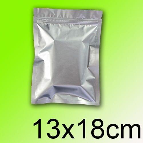 Aluminum foil zip lock bag 13cmx18cm 100pcs/lot