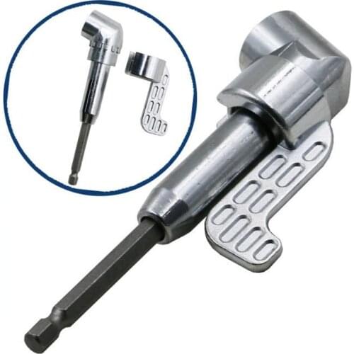 105 Degree Right Angle Drill Extension Shank Quick Change Driver Drilling Screwdriver Magnetic 1/4 Hex Socket Close Corner Tool