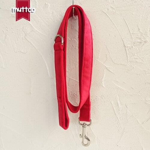 MUTTCO unique design fashionable bow tie handmade dog leash THE RED dog leash 5 sizes UDL107