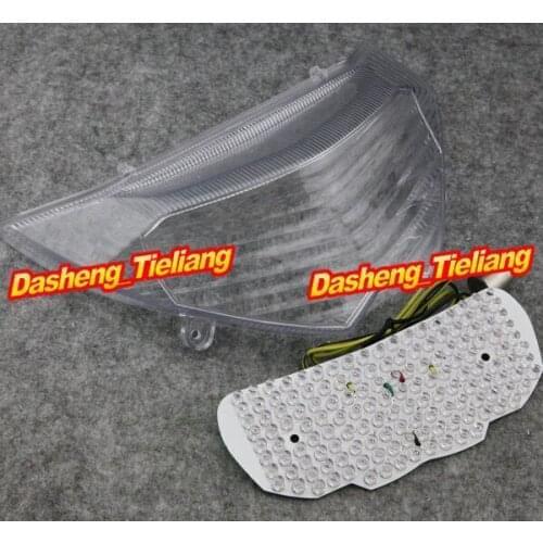 Motorcycle Taillight Integrated LED Rear Tail Light Turn Signals For Suzuki Bandit 650 1250 2009 2010 Clear