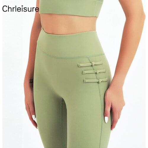 CHRLEISURE Women Leggings Elasticity Fitness Push Up Sports Legging High Waist Workout Gym Clothing Casual Trainiing Leggins