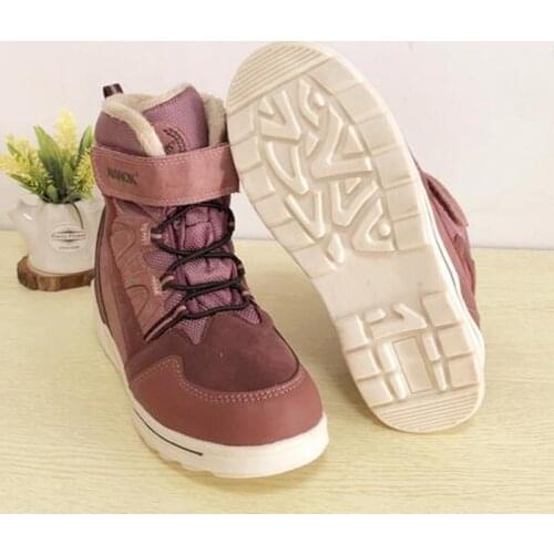 Girls snow boots winter children waterproof warmth boot fashionable and durable size 28 to 34 wallvell