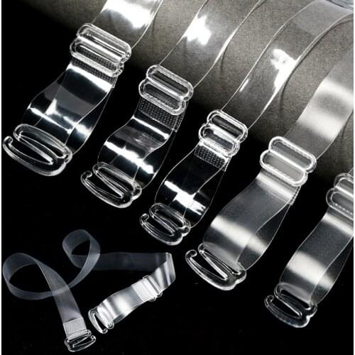 1-3 Pairs/set Clear Bra Straps Transparent Invisible Detachable Adjustable Silicone Womens Elastic Belt Intimates Accessories