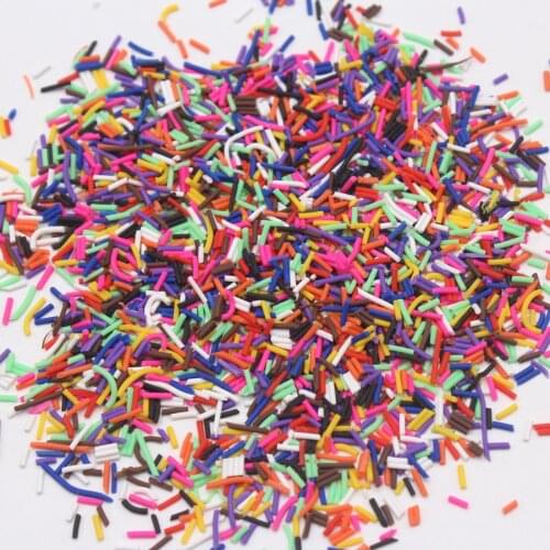 100g/Lot Colorful Candy Sprinkles Clay Slices Soft Pottery for Slime DIY Crafts Filling Accessories