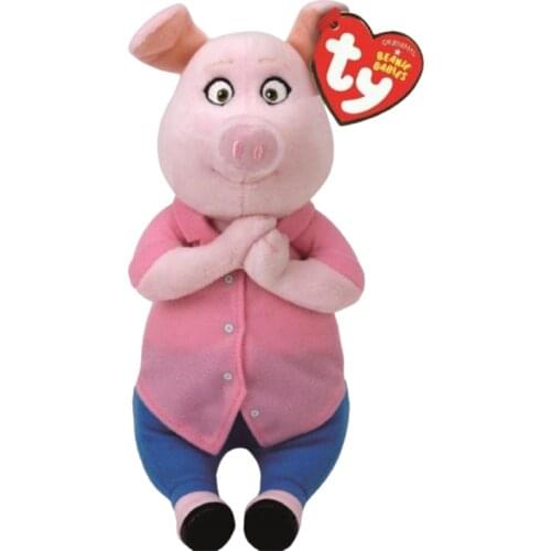 20CM Ty Beanie Stuffed Animals Rosita Pig Sing pig mother Soft Plush Toy Stuffed Animal Baby Childrens Toy Birthday Gift