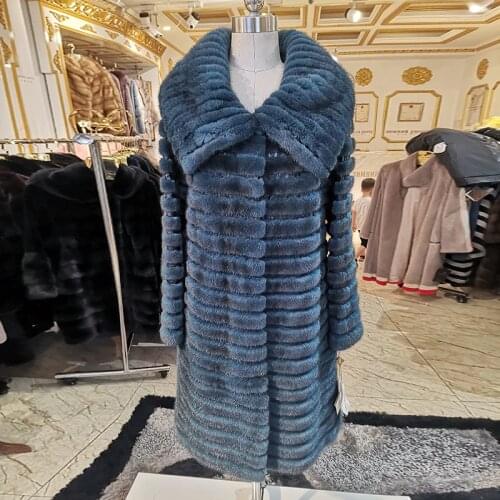 2020 mink fur coat Stitching Python skin mink coat fashion women fur coat High-end brand coat women WINTER PALACE JY204-H
