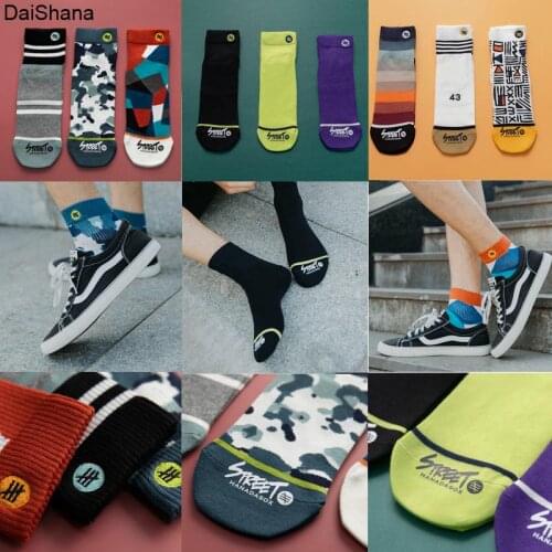 3Pairs/lot New Fashion Unisex Socks Women Socks Comfortable And Breathable Harajuku Streetwear Trend Socks Meias Mujer EU36-44
