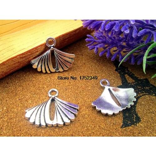 9pcs 30*22MM Antique silver petal charm leaf charms pendants