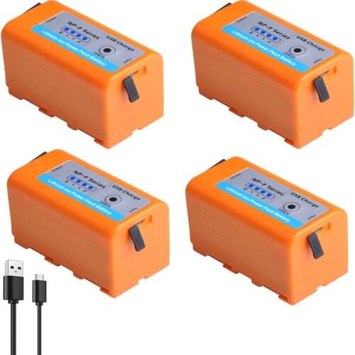 5200mAH Tectra USB Output NP-F750 NP F750 F730 F770 Battery for Sony NP F960 F970 NP-F770 F550 CCD-TRV58 TRV110K V1J z1 with LED