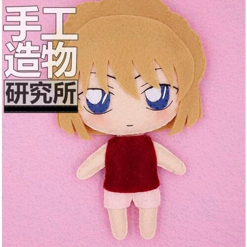 Anime Detective Conan Haibara Ai Soft Stuffed Toys DIY Handmade Pendant Keychain Doll Creative Gift