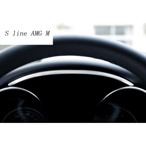 Car Styling Dashboard Trim Ring Decoration Frame Stainless Steel Sticker Cover For For Mercedes Benz C Class W205 2015-2017 GLC