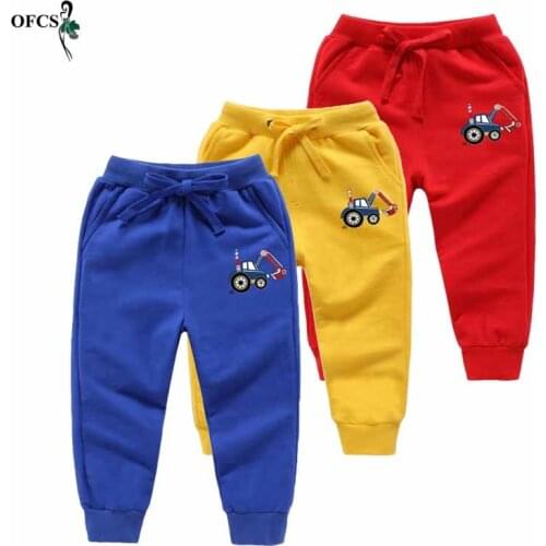 New Sale Teenagers Pants For 18M-12Year Solid Cartoon Boys Girls Casual Sport Pants Jogging Enfant Garcon Kids Children Trousers
