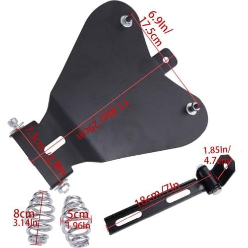 For Harley-Davidson dyna street bob fxdb 2006 - 2015 Solo Seat Baseplate & Springs & Bracket Sitting Cushion Mounting Kit