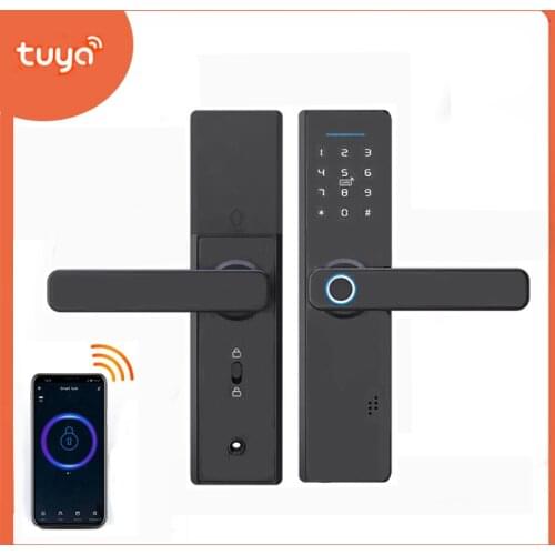 Tuya Fingerprint Lock WiFi Smart Home Door Lock APP Fechadura Digital Lock Cerradura Inteligente Password RFID Unlock,Home Lock