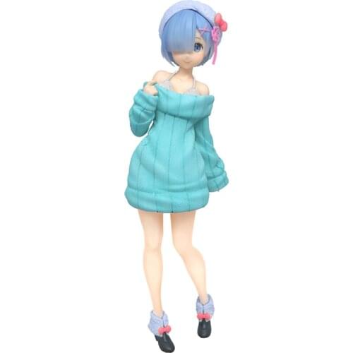 From Zero Rem 23Cm Japan Anime Figure Characters Model Toys Hand-Made Pvc Model Decoration Doll Toy Anime Toys Gifts