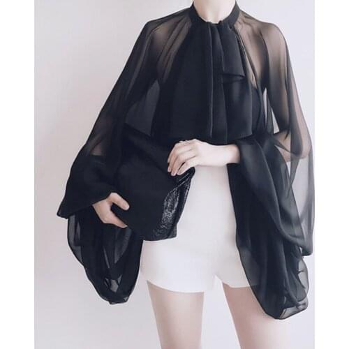 Finer Choi's Stand-up Collar Blouses