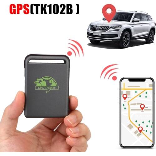 GSM GPRS GPS Tracker Car Accessories Car Vehicle Tracking Locator Device TK102B Over Speed Alarm Remote Control Mini