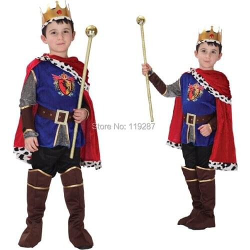Shanghai Story Halloween Cosplay Costume for Children The King Costumes Childrens Day Boys Prince Fantasia Infantil kids