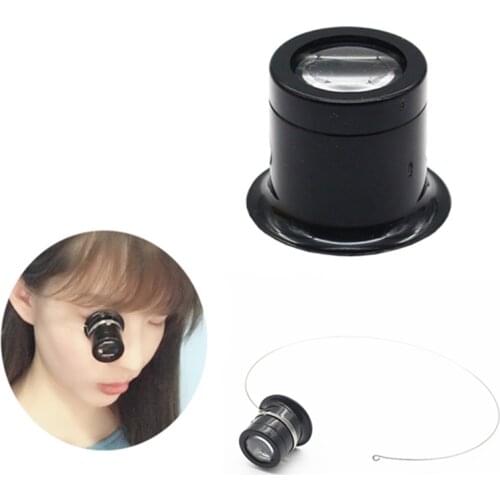 Monocular Magnifying Glass 5X/10X Portable Loupe Lens Jeweler Watch Magnifier Tool Eye Magnifier Len Repair Kit Tool