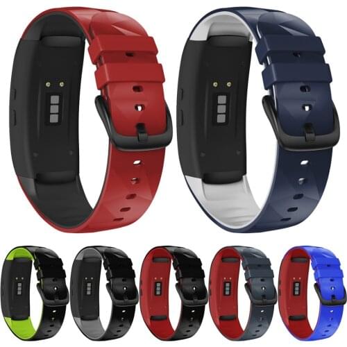 2021 New Silicone Watch Band For Samsung Gear Fit 2 /Fit 2 Pro Smart Watch Replacement Strap Fashion Men Cool Wrist Band L/S