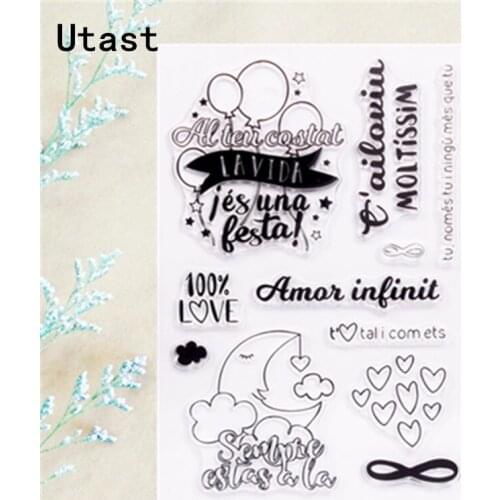 Balloon Party Clear Silicone Stamps /Transparent Rubber Stamp for DIY Scrapbooking /Photo Album Decorative Craft Making