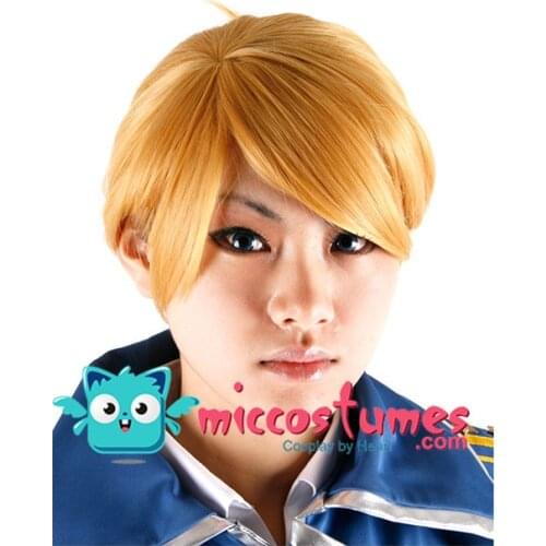 Synthetic Wig FullMetal Alchemist Riza Hawkeye Cosplay Wig