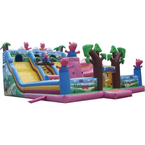 SQV hot selling summer project inflatable castle slide outdoor playground