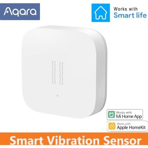 Aqara Smart Vibration Sensor Zigbee Motion Shock Sensor Detection Alarm Monitor Built In Gyro For Home Safety For Xiaomi MI Home