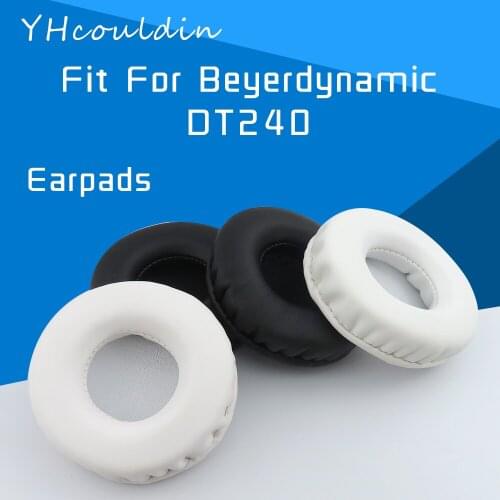 YHcouldin Earpads For Beyerdynamic DT240 Headphone Accessaries Replacement Wrinkled Leather