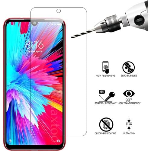 1-3PCS Tempered Glass For Xiaomi Redmi Note 7 s Note 7 pro Note 5 pro Tempered Screen Protector Film Safety Glass protective