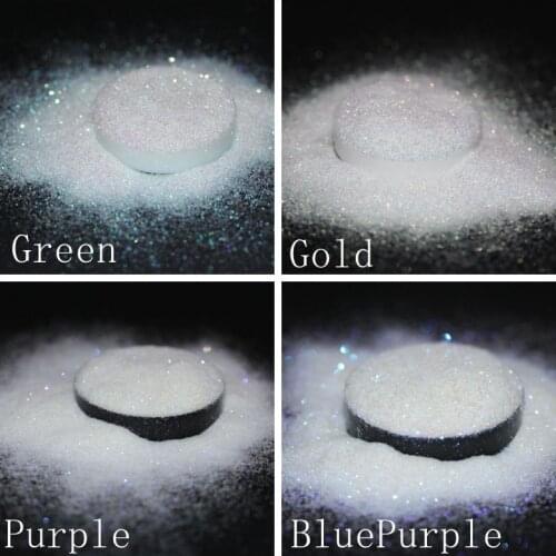 008 Fine Sized Iridescent Opalescent Loose Glitter Shimmer White Rainbow for Nail Art Crafting Scrapbooking~ Solvent Resistant
