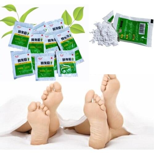 10pcs/lot Fungal Infections Foot Bath Powder Feet Care Athletes Foot, Foot Odor, Sweat, Itching, Peeling, Beriberi, Tinea Pedis