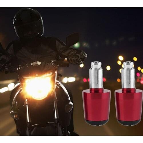 2pcs Universal Motorcycle Handlebar Ends Grip Weights Anti Vibration Plug Cap Hand Grips Bar End Plug Parts