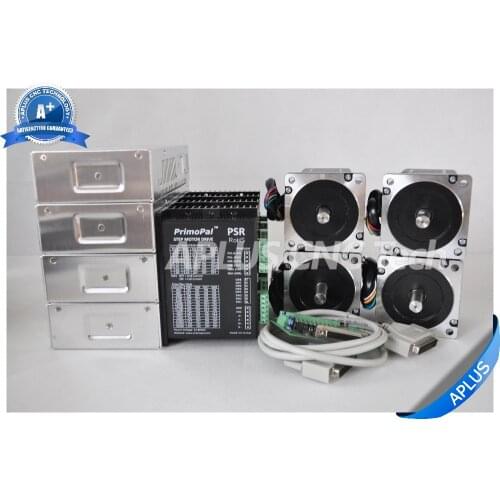 4-Axis NEMA 34 Stepper Motor 594oz-in & Driver PSR8078 & 48V Power Supply Kit