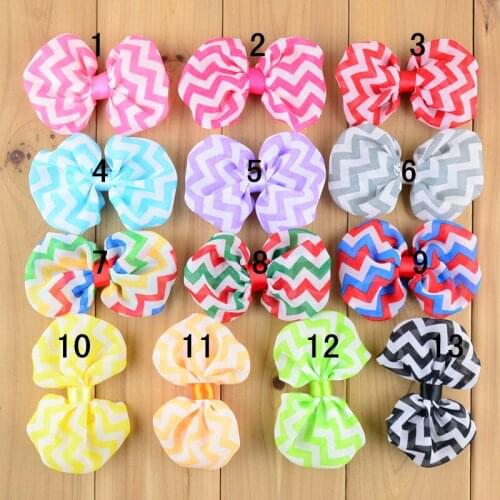 Chevron Bows, New Hair Products 20pcs/lot Hair Accessories Mini Bows For Headband Headwear 13 colors
