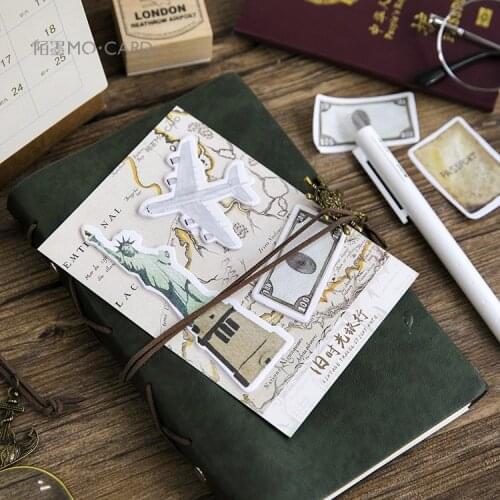 Free shipping 20packs Old Time Travel Notes List Memo Pad Agenda Notepad Diary Stationery School Office Bullet Journal
