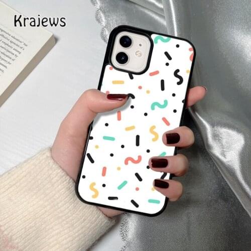 Krajews Squiggle coque Phone Case for iPhone 12 mini 5 6S 7 8 PLUS X XS XR 11 PRO MAX SE 2020 Back Cover Funda Shell