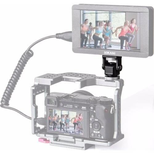 EzRig-01 Monitor Holder Mount On Camera Pan 360 degree Tilt 180 degree with Cold Shoe Mount and 1/4'' Mount