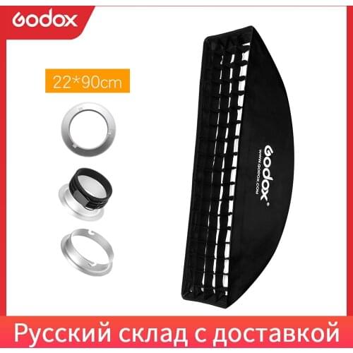 Godox 9"x 35" 22x90cm Honeycomb Grid Softbox for Photo Strobe Studio Flash Softbox Bowens Mount